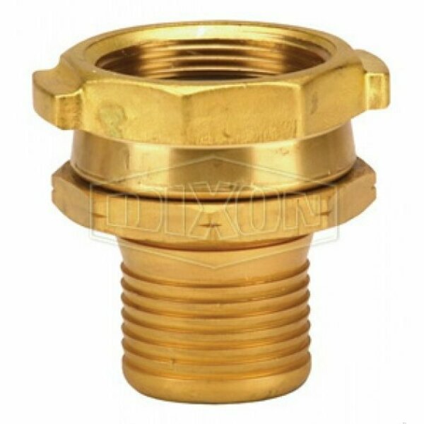 Dixon Scovill Style Permanent Coupling, 1 in Nominal, Female NST, Brass, Domestic H5211NST
